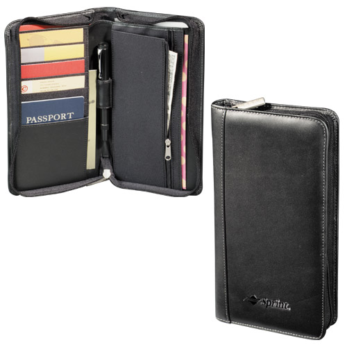 9500-64 Cartera de Viaje Millenium Leather Travel Wallet.